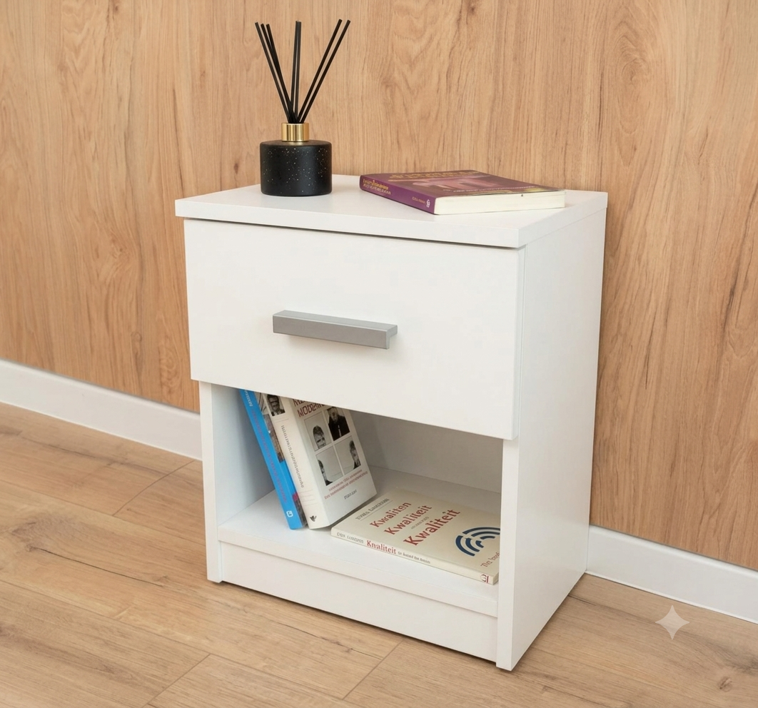Smart Nightstand with Hidden Security Safe & NFC Access