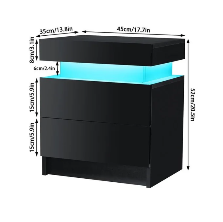 Veloria Intelligent Nightstand – Luxury Bedside Vault with Contactless Smart Lock