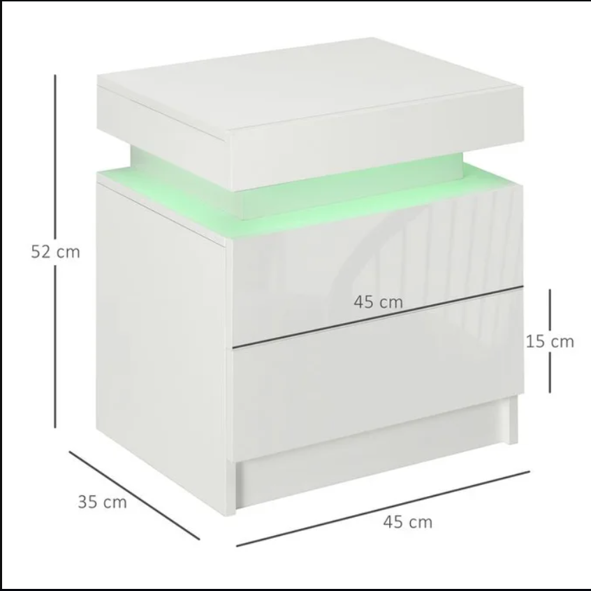 Veloria Intelligent Nightstand – Luxury Bedside Vault with Contactless Smart Lock